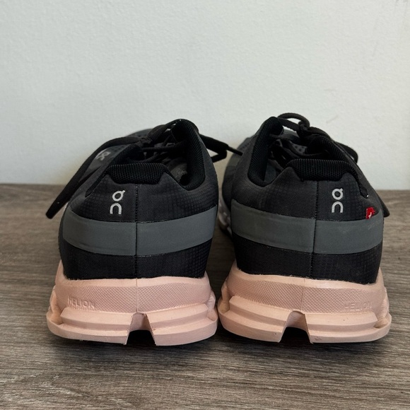On Running Women’s 7 Cloudflow Rock Grey Rose Athletic Sneakers Shoes Cloudtec - Picture 3 of 6